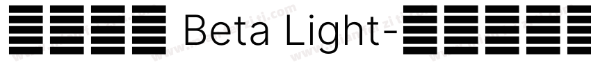 台北黑体 Beta Light字体转换
